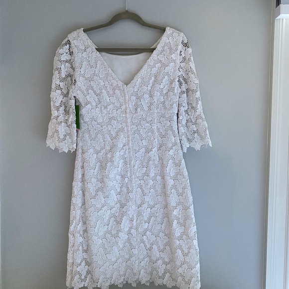 Lilly Pulitzer NWT White Eyelet Shayna Dress - Picture 5 of 12